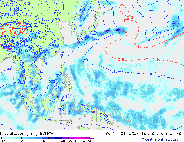 Yağış ECMWF Cts 15.06.2024 18 UTC