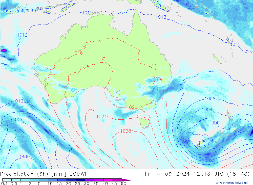 Z500/Rain (+SLP)/Z850 ECMWF Sex 14.06.2024 18 UTC