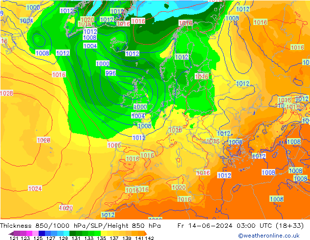 Thck 850-1000 hPa ECMWF pt. 14.06.2024 03 UTC