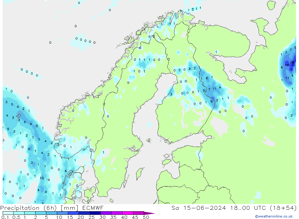 Z500/Rain (+SLP)/Z850 ECMWF  15.06.2024 00 UTC