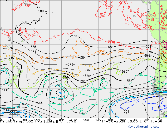 Z500/Rain (+SLP)/Z850 ECMWF pt. 14.06.2024 06 UTC