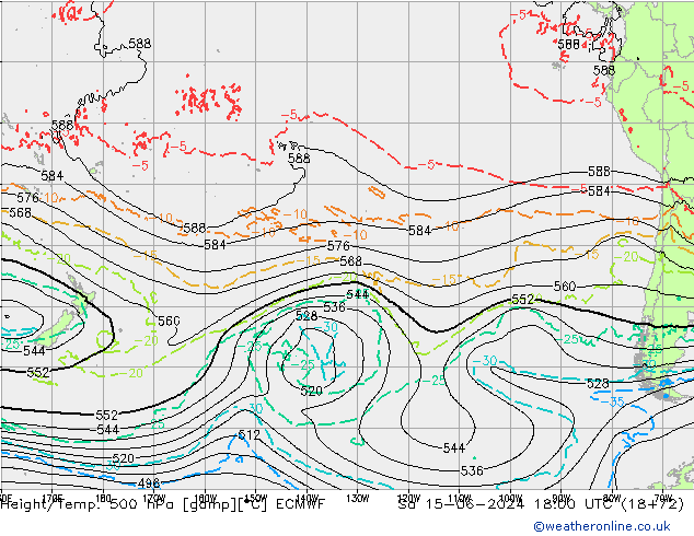 Z500/Rain (+SLP)/Z850 ECMWF so. 15.06.2024 18 UTC