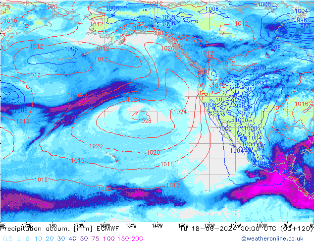 Precipitation accum. ECMWF  18.06.2024 00 UTC