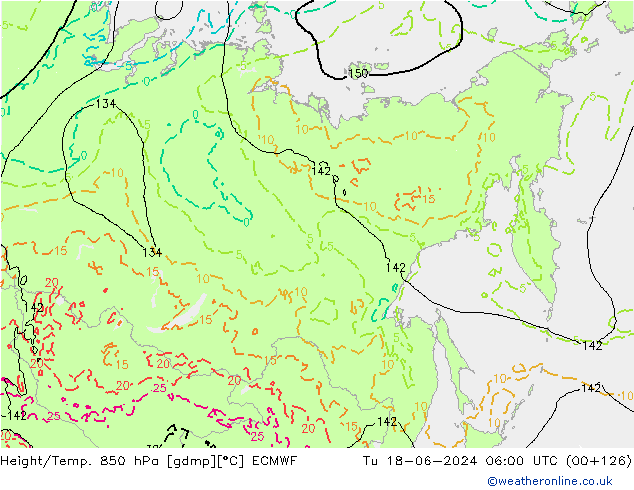 Z500/Rain (+SLP)/Z850 ECMWF mar 18.06.2024 06 UTC