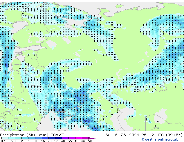 Z500/Rain (+SLP)/Z850 ECMWF dim 16.06.2024 12 UTC