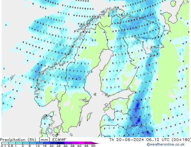 Z500/Rain (+SLP)/Z850 ECMWF Qui 20.06.2024 12 UTC