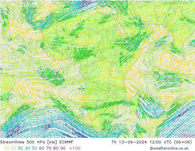  500 hPa ECMWF  13.06.2024 12 UTC