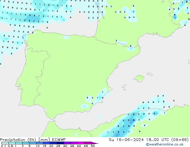 Z500/Rain (+SLP)/Z850 ECMWF Su 16.06.2024 00 UTC