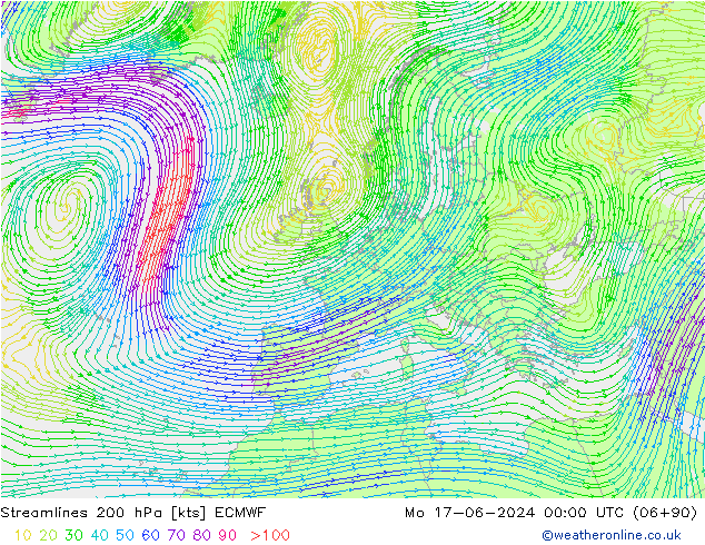  200 hPa ECMWF  17.06.2024 00 UTC