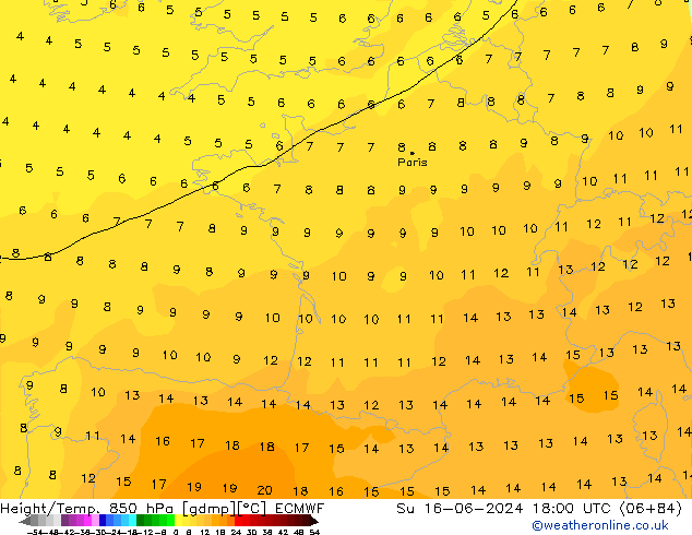 Z500/Rain (+SLP)/Z850 ECMWF dim 16.06.2024 18 UTC