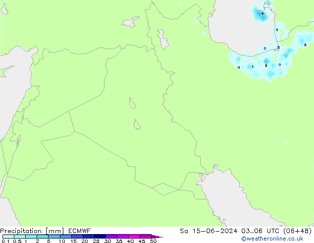 Precipitación ECMWF sáb 15.06.2024 06 UTC