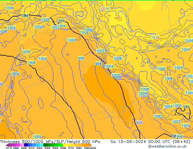 Thck 500-1000hPa ECMWF so. 15.06.2024 00 UTC