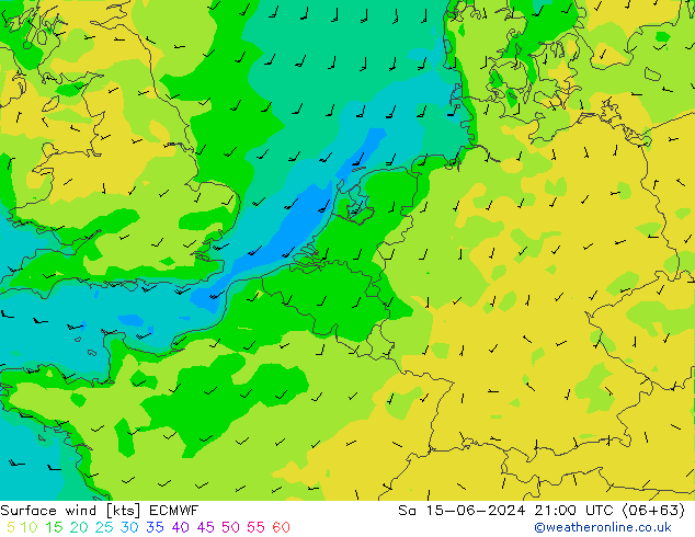  10 m ECMWF  15.06.2024 21 UTC