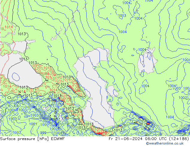 pression de l'air ECMWF ven 21.06.2024 06 UTC