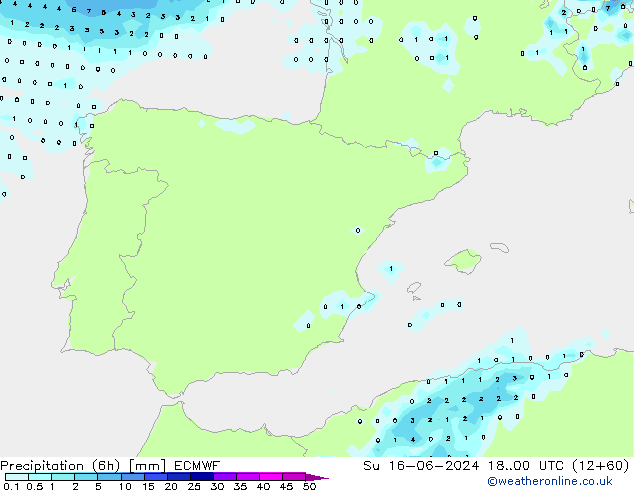 Z500/Rain (+SLP)/Z850 ECMWF  16.06.2024 00 UTC