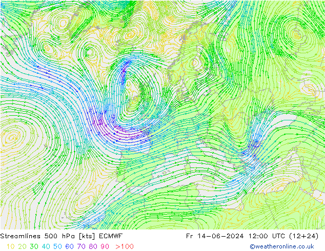  500 hPa ECMWF  14.06.2024 12 UTC