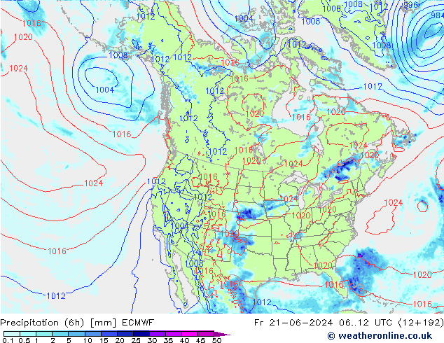 Z500/Rain (+SLP)/Z850 ECMWF Fr 21.06.2024 12 UTC