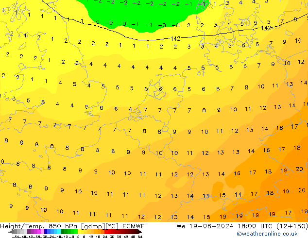 Z500/Rain (+SLP)/Z850 ECMWF mer 19.06.2024 18 UTC