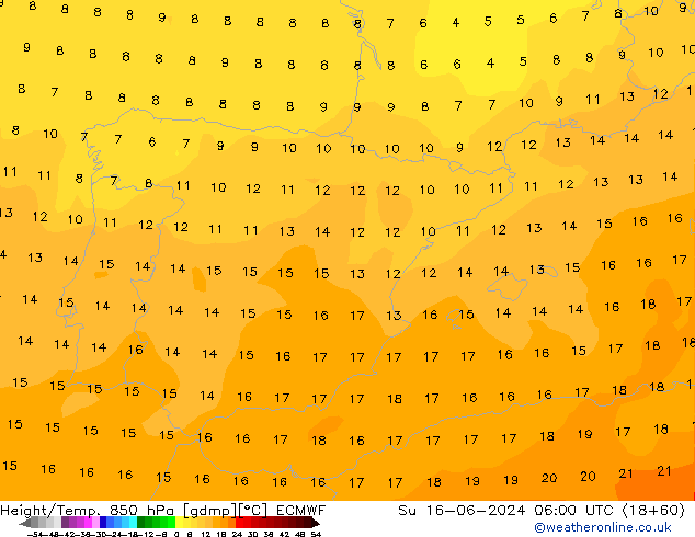 Z500/Rain (+SLP)/Z850 ECMWF Su 16.06.2024 06 UTC