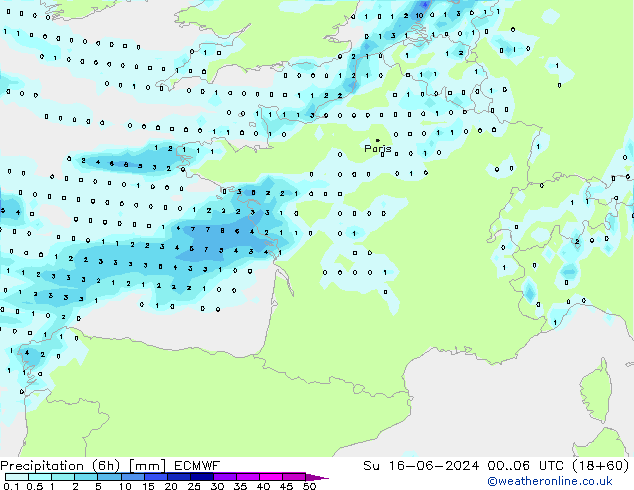 Z500/Rain (+SLP)/Z850 ECMWF dim 16.06.2024 06 UTC