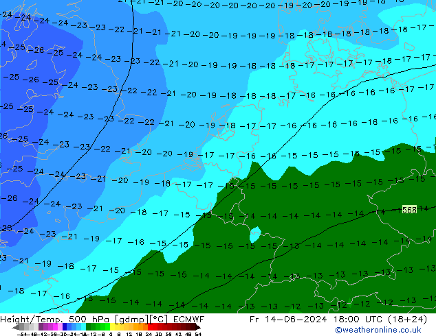 Z500/Rain (+SLP)/Z850 ECMWF pt. 14.06.2024 18 UTC