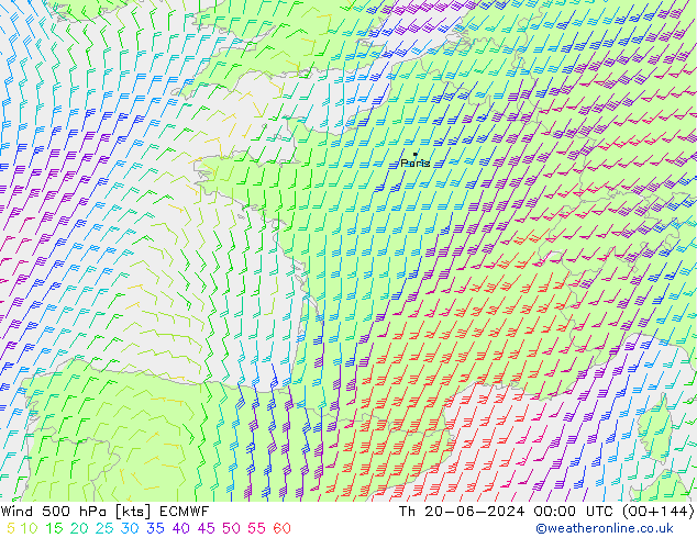  500 hPa ECMWF  20.06.2024 00 UTC