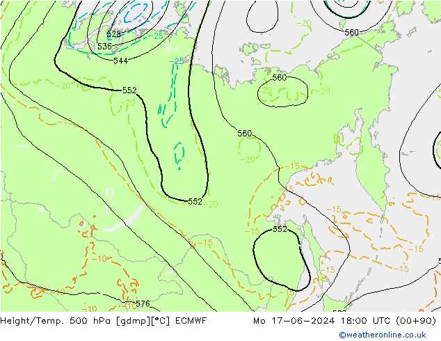 Z500/Rain (+SLP)/Z850 ECMWF Seg 17.06.2024 18 UTC