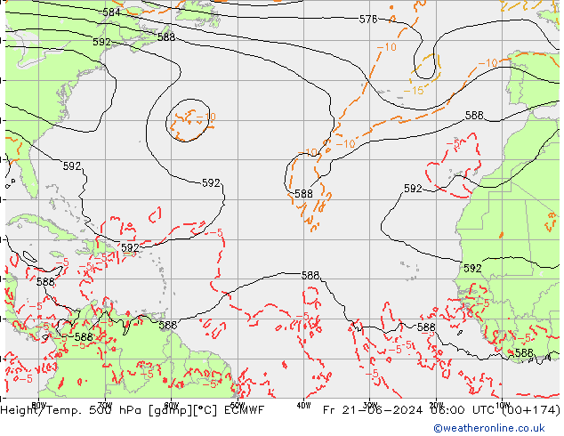 Z500/Rain (+SLP)/Z850 ECMWF Fr 21.06.2024 06 UTC