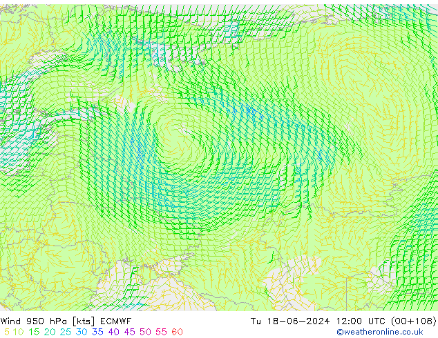  950 hPa ECMWF  18.06.2024 12 UTC