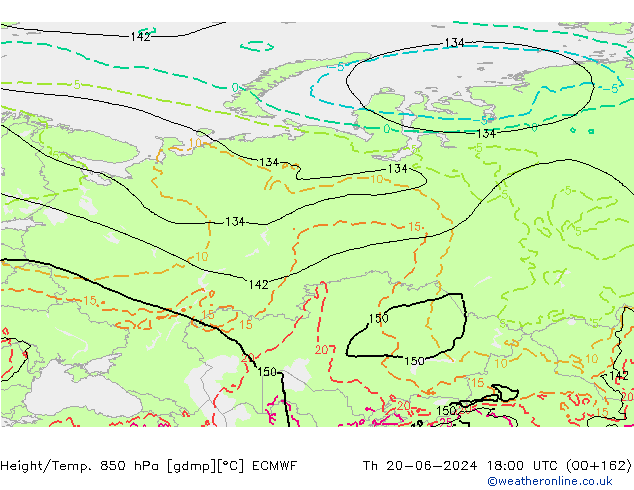 Z500/Rain (+SLP)/Z850 ECMWF  20.06.2024 18 UTC