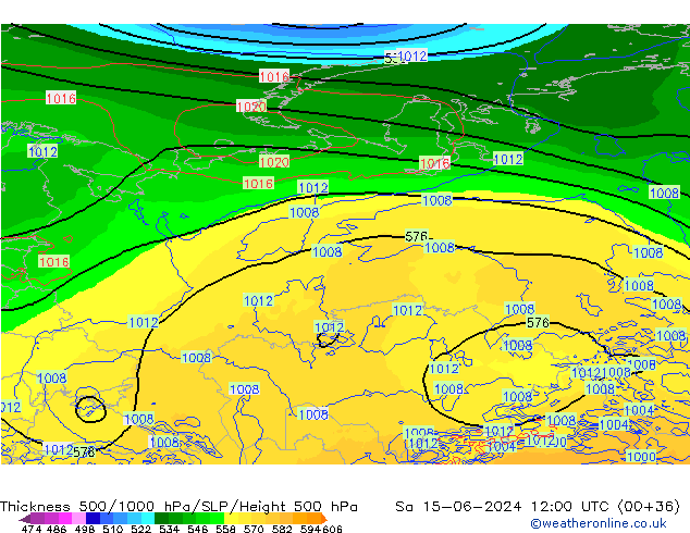 Thck 500-1000hPa ECMWF sam 15.06.2024 12 UTC