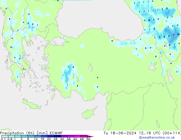 Z500/Regen(+SLP)/Z850 ECMWF di 18.06.2024 18 UTC