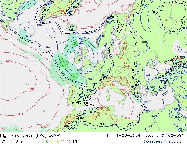 Sturmfelder ECMWF Fr 14.06.2024 15 UTC