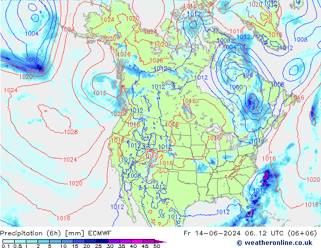 opad (6h) ECMWF pt. 14.06.2024 12 UTC