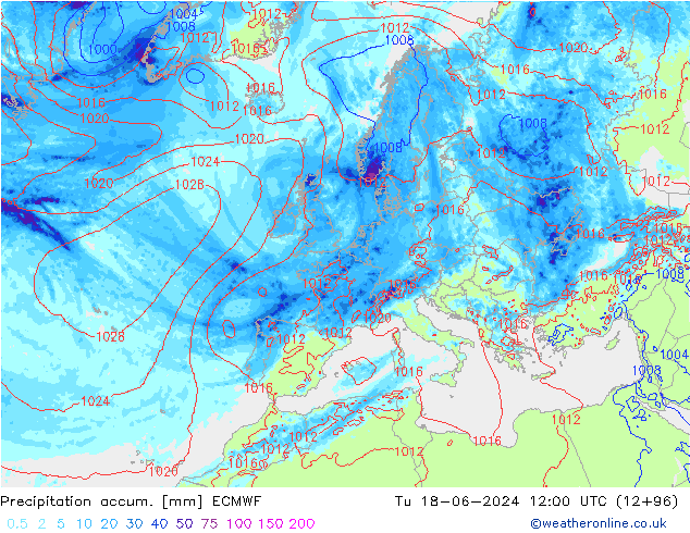 Precipitación acum. ECMWF mar 18.06.2024 12 UTC
