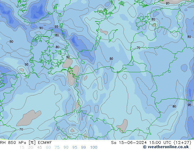 RH 850 hPa ECMWF so. 15.06.2024 15 UTC