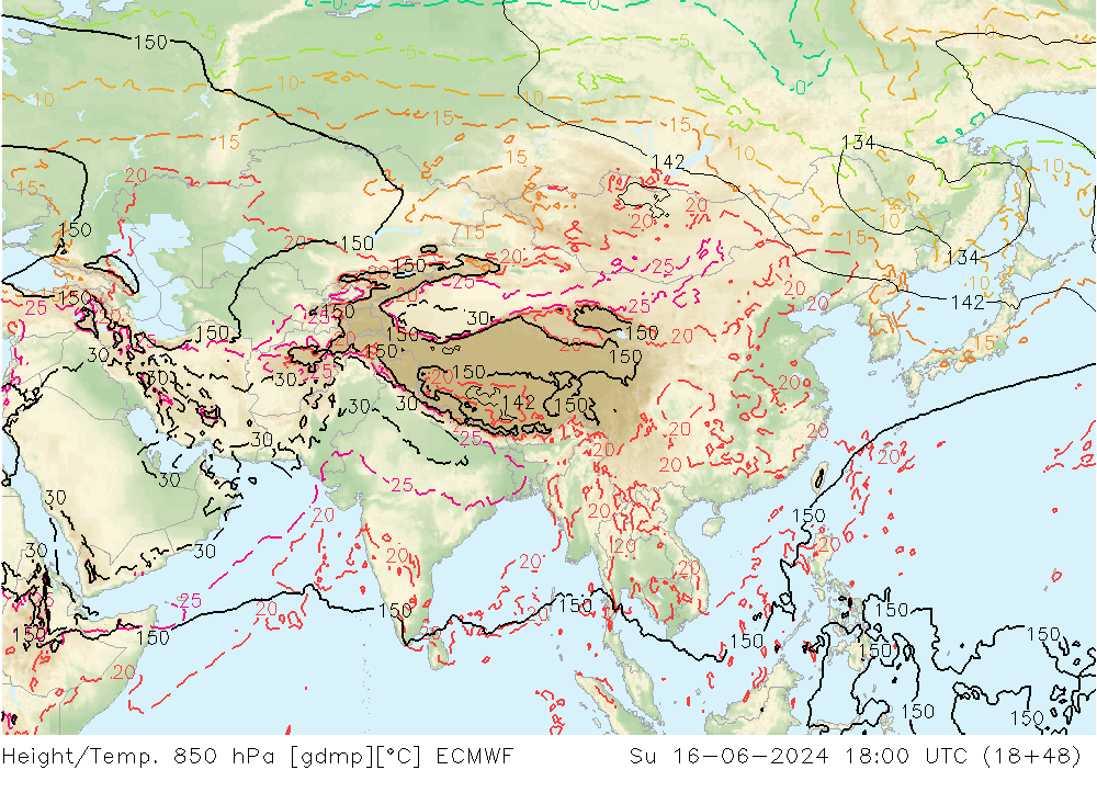 Z500/Rain (+SLP)/Z850 ECMWF dim 16.06.2024 18 UTC