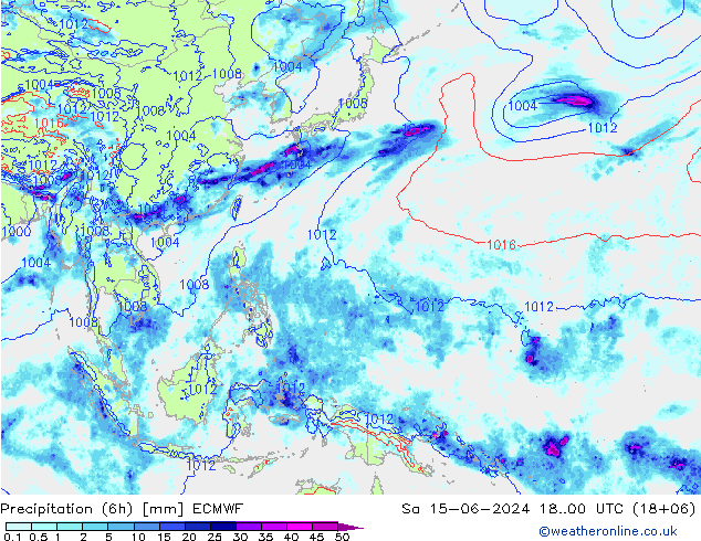 Z500/Rain (+SLP)/Z850 ECMWF so. 15.06.2024 00 UTC