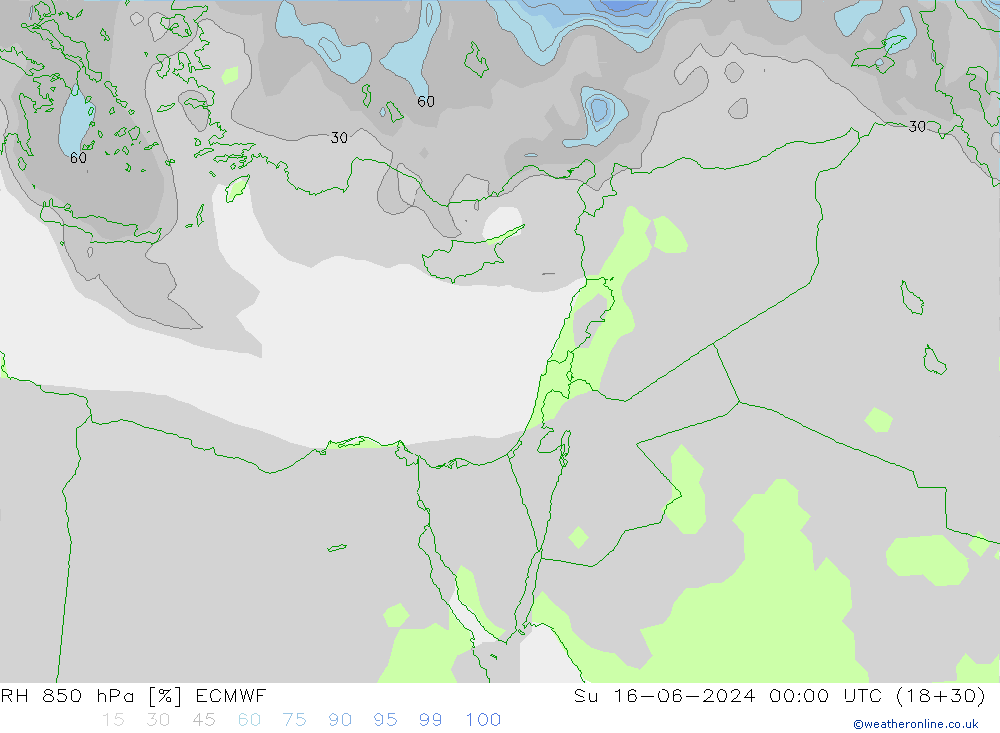 RV 850 hPa ECMWF zo 16.06.2024 00 UTC