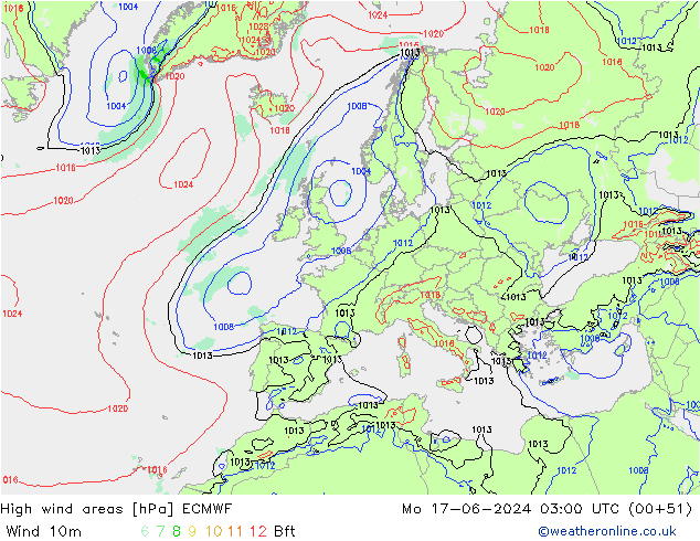 Windvelden ECMWF ma 17.06.2024 03 UTC