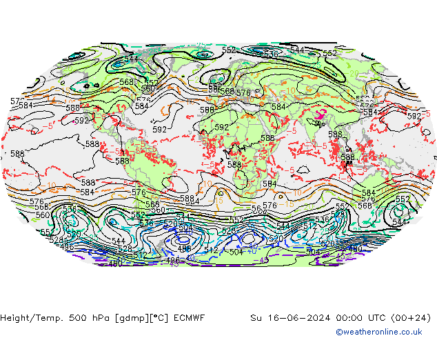 Z500/Rain (+SLP)/Z850 ECMWF Ne 16.06.2024 00 UTC