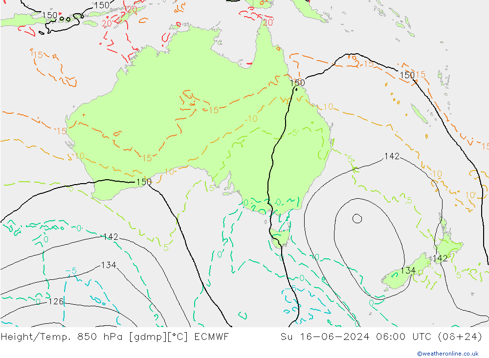 Z500/Rain (+SLP)/Z850 ECMWF dim 16.06.2024 06 UTC