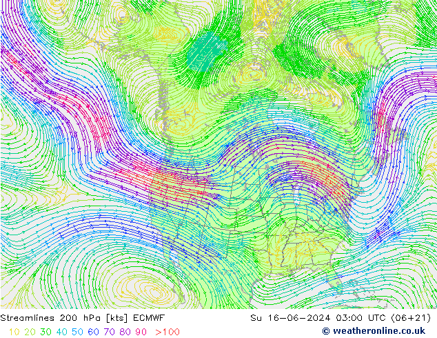 ветер 200 гПа ECMWF Вс 16.06.2024 03 UTC