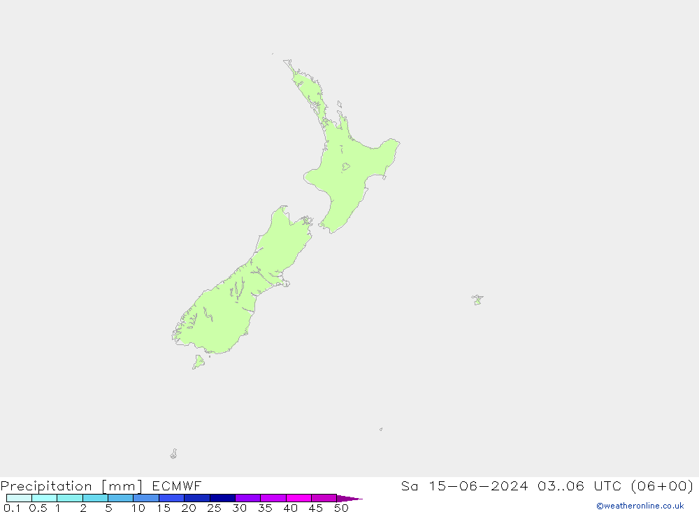 Neerslag ECMWF za 15.06.2024 06 UTC