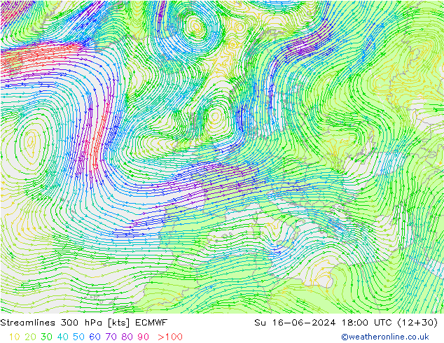  300 hPa ECMWF  16.06.2024 18 UTC