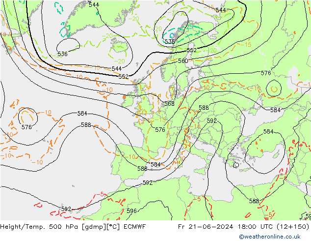Z500/Rain (+SLP)/Z850 ECMWF ��� 21.06.2024 18 UTC