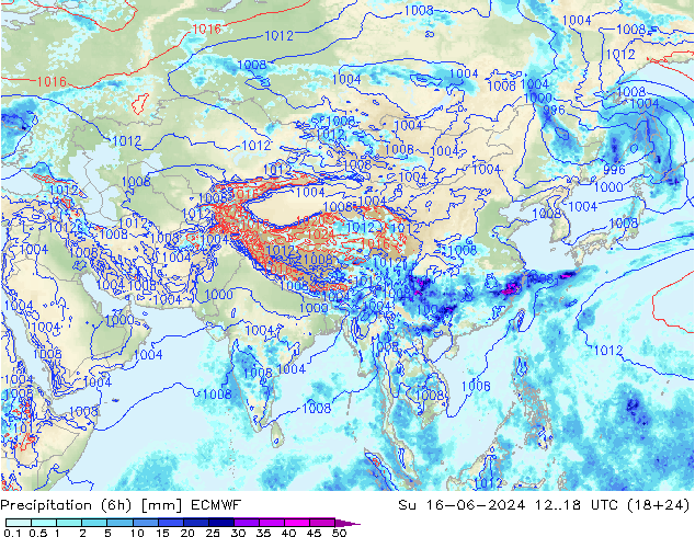 Z500/Rain (+SLP)/Z850 ECMWF dim 16.06.2024 18 UTC