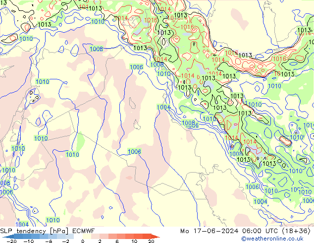tendencja ECMWF pon. 17.06.2024 06 UTC