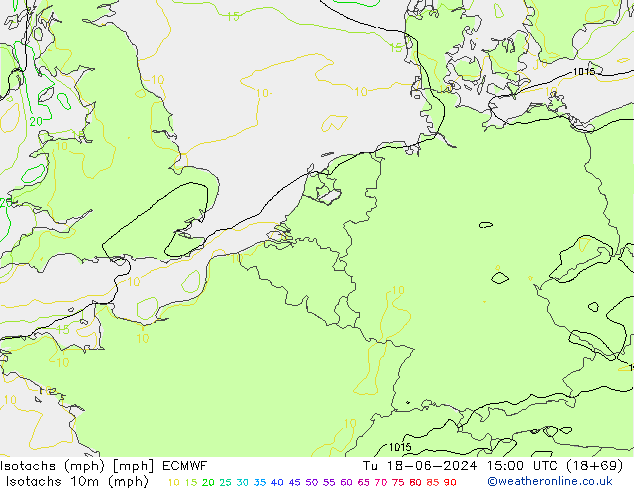 Isotachs (mph) ECMWF mar 18.06.2024 15 UTC