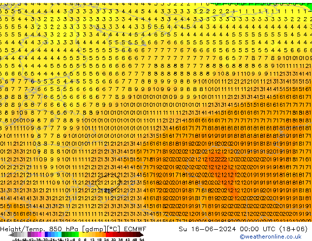 Z500/Regen(+SLP)/Z850 ECMWF zo 16.06.2024 00 UTC